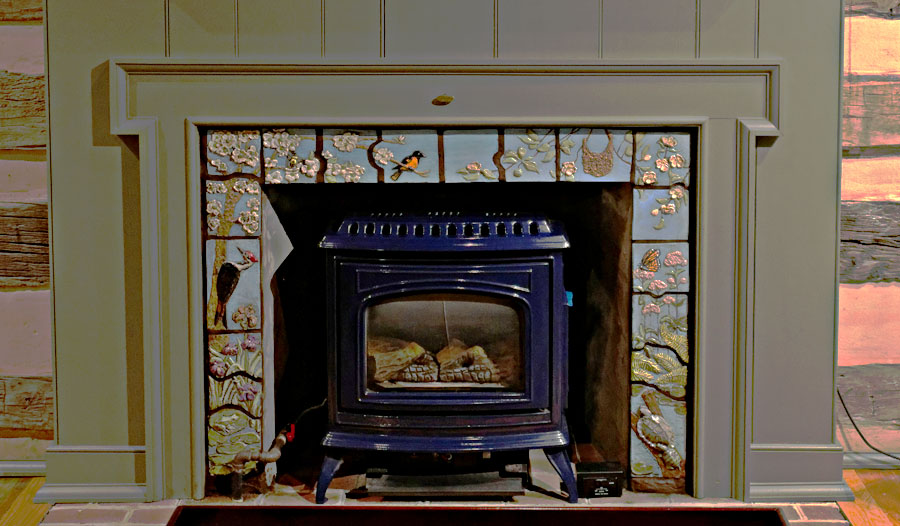 Fire Place Surround Mural